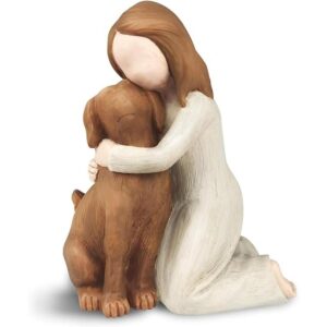 Figuras de ángel de perro memoriales de amistad para_1