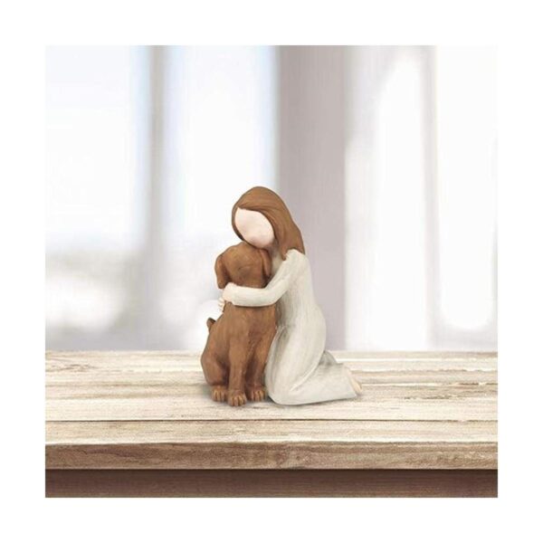 Figuras de ángel de perro memoriales de amistad para_2