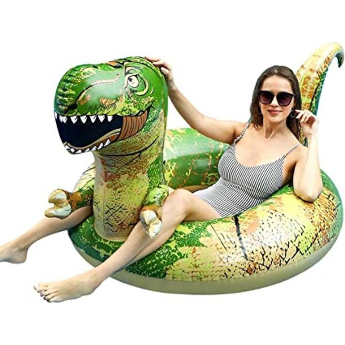 FindUWill Flotadores de piscina de dinosaurio de 62