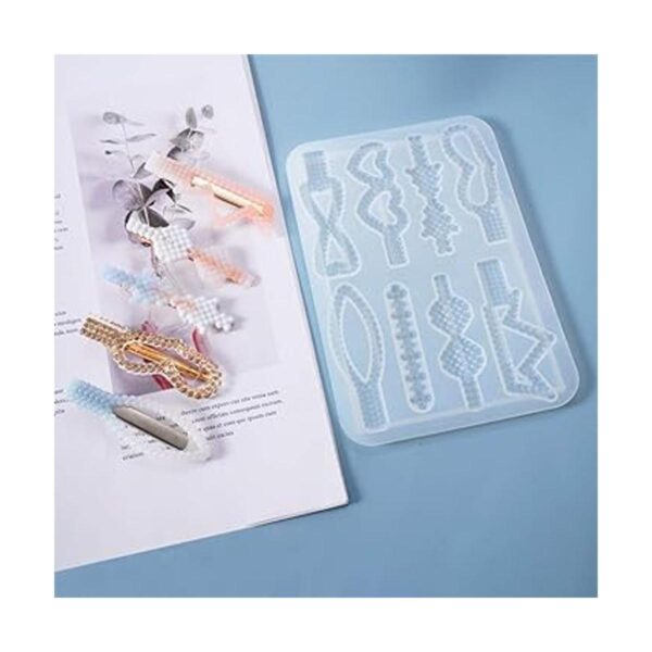 FineInno 10 moldes de resina epoxi para el cabello moldes