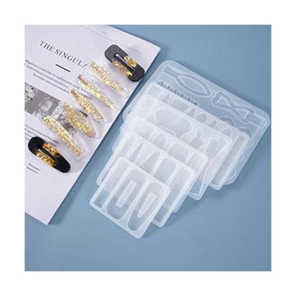 FineInno 10 moldes de resina epoxi para el cabello moldes