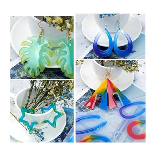 FineInno 6 PCS Resin Molds Bohemian Style Earring Molds