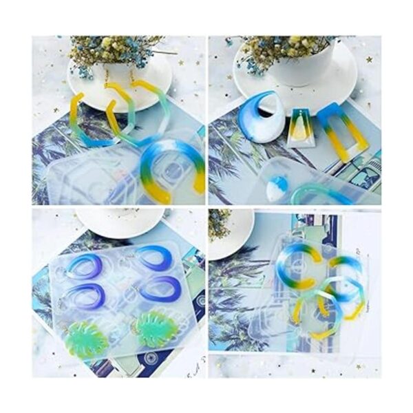 FineInno 6 PCS Resin Molds Bohemian Style Earring Molds
