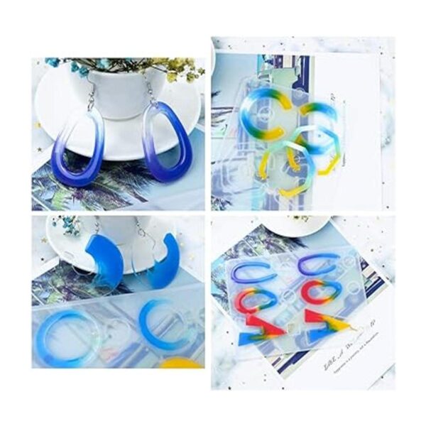 FineInno 6 PCS Resin Molds Bohemian Style Earring Molds