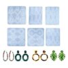 FineInno 6 PCS Resin Molds Bohemian Style Earring Molds