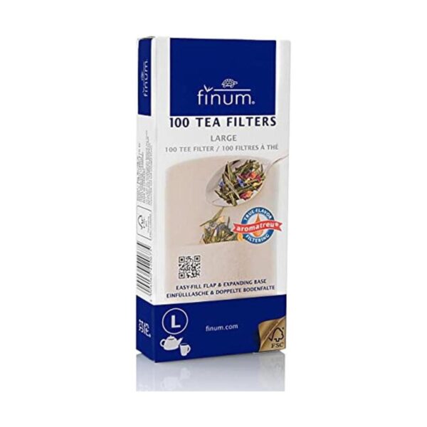 Finum Bolsas de filtro de té de papel desechables para té_1