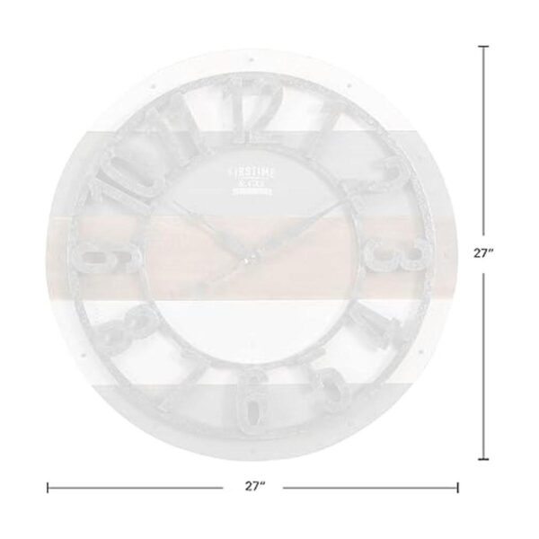 FirsTime Co. Reloj de pared Shabby Planks 27 pulgadas_4