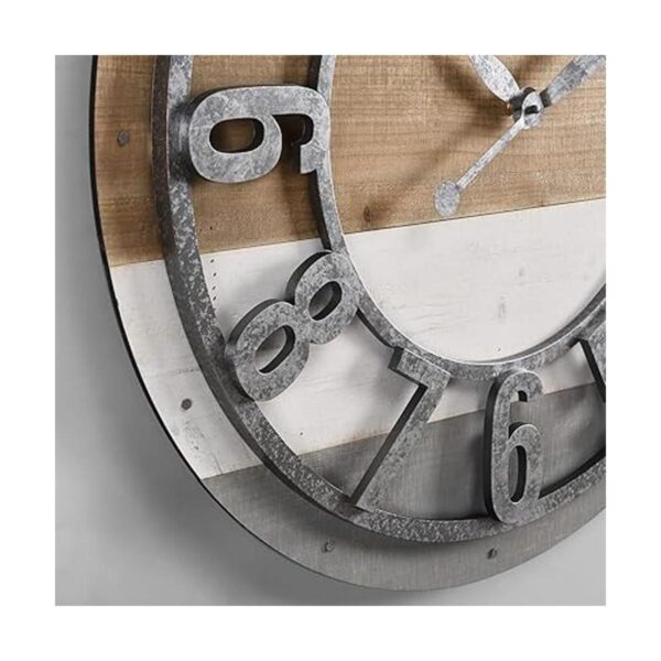 FirsTime Co. Reloj de pared Shabby Planks 27 pulgadas_3