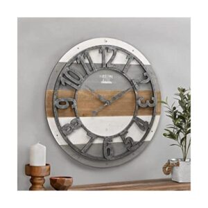 FirsTime Co. Reloj de pared Shabby Planks 27 pulgadas_1