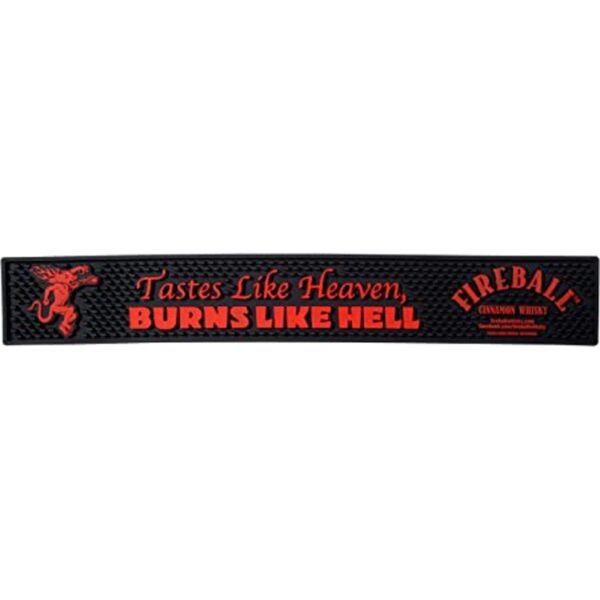 Fireball Tapete de barra extra grande para whisky de_1