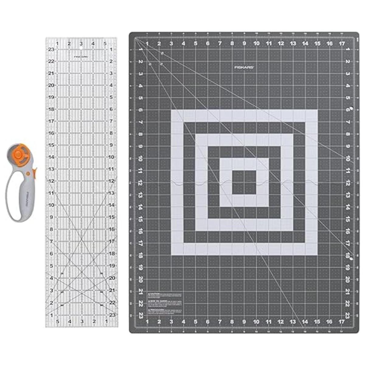 Fiskars Juego de 3 cortadores rotativos de hoja de 1.772