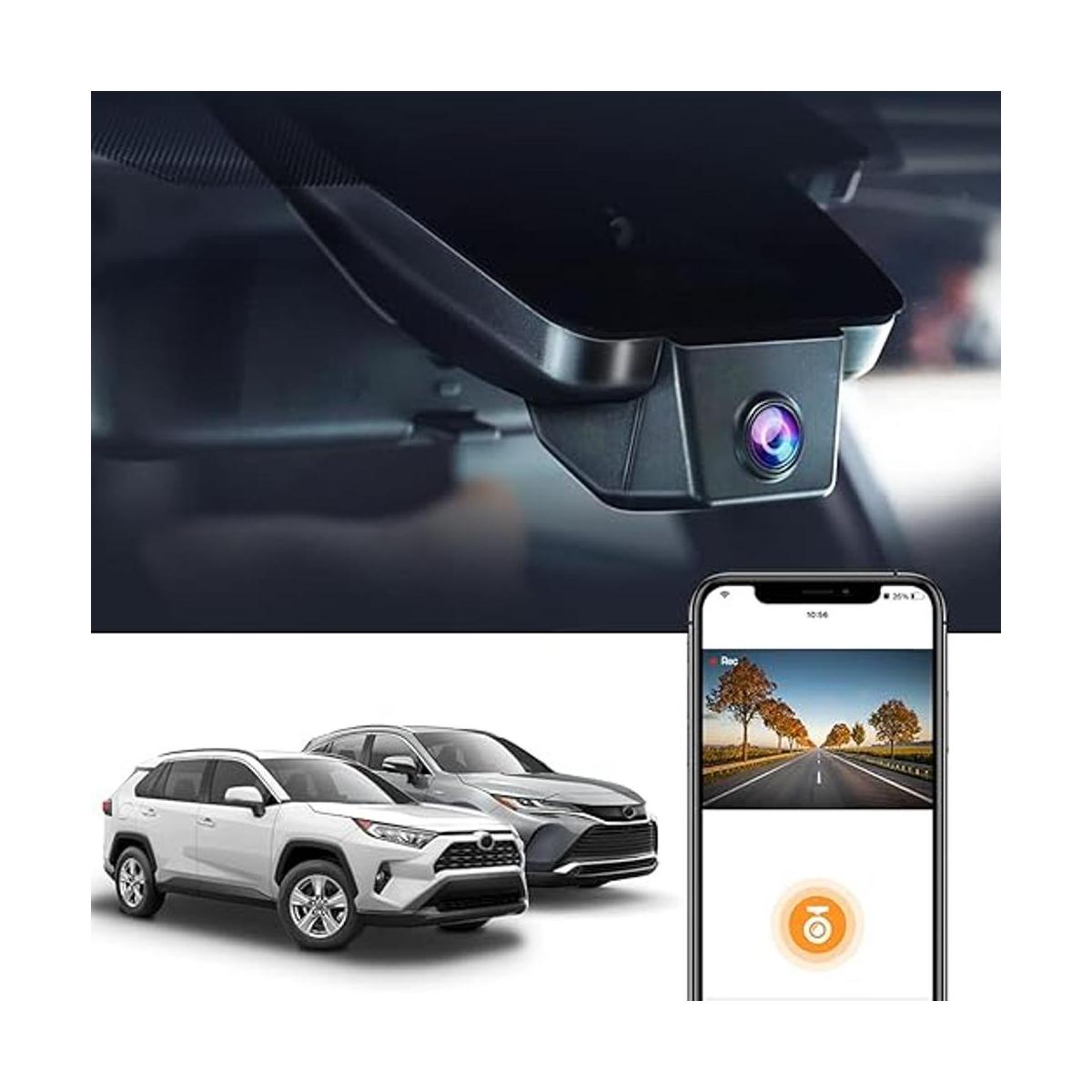 Fitcamx Cámara de tablero 4K adecuada para Toyota RAV4