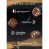 FlashHobby D3542 1000KV Motor sin escobillas para Mini