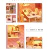 Flever Kit de casa de muñecas en miniatura para habitación_5