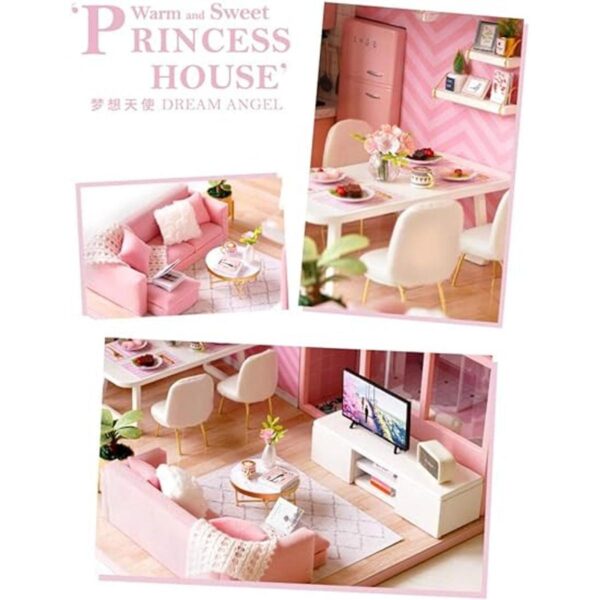 Flever Kit de casa de muñecas en miniatura para habitación_3