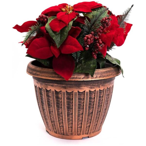 Florero estilo medieval de 12 pulgadas urna con charola