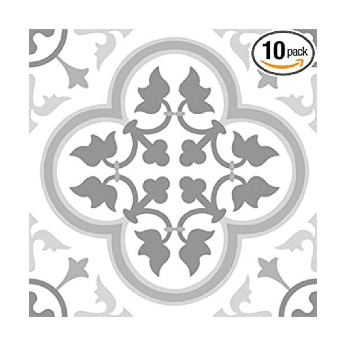 FloorPops FP2953 Azulejos de suelo Remy color gris