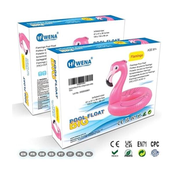 Flotador Hiwena de unicornio y flamenco para piscina_6