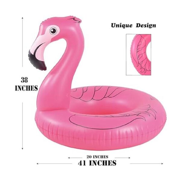 Flotador Hiwena de unicornio y flamenco para piscina_4