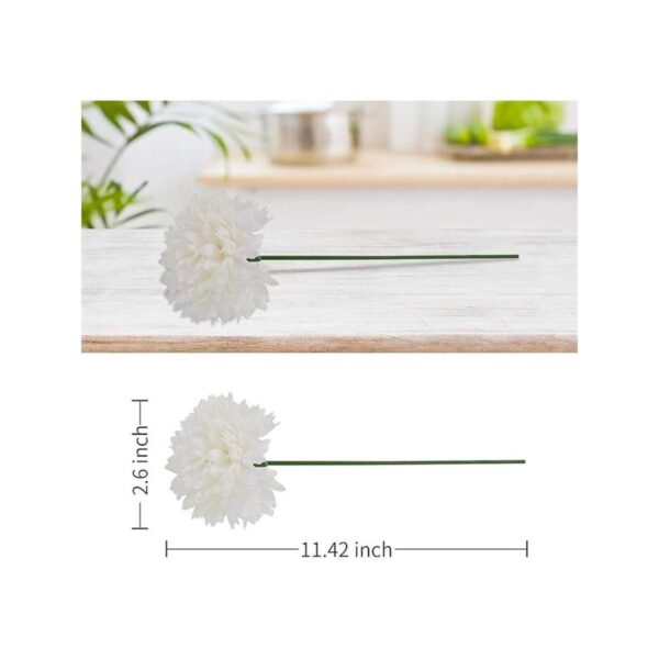 Flores artificiales 25 bolas de crisantemo de seda ramos_6
