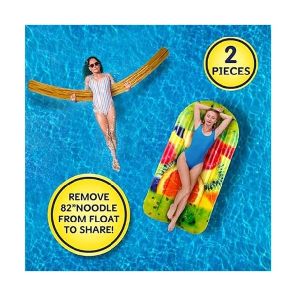 Flotador de paletas de frutas y fideos Tubo de flotador
