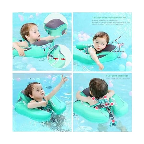 Flotadores de bebé para piscina con toldo extraíble UPF_2