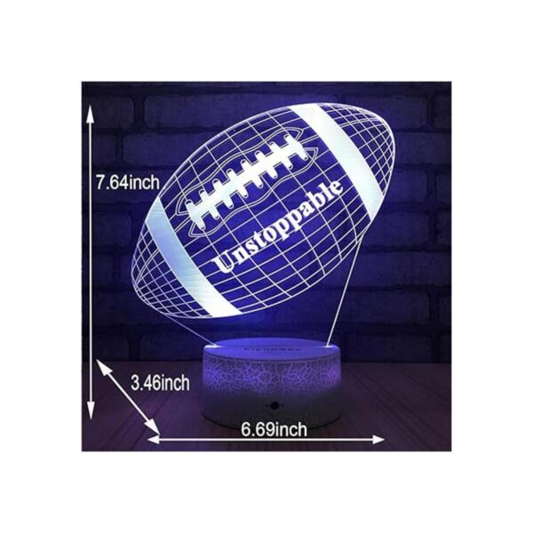 FlyonSea Lámpara de fútbol lámpara de noche de pelota de_6