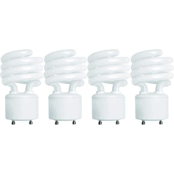 Foco mini espiral GU24 de 13 vatios Paquete de 4 unidades_1