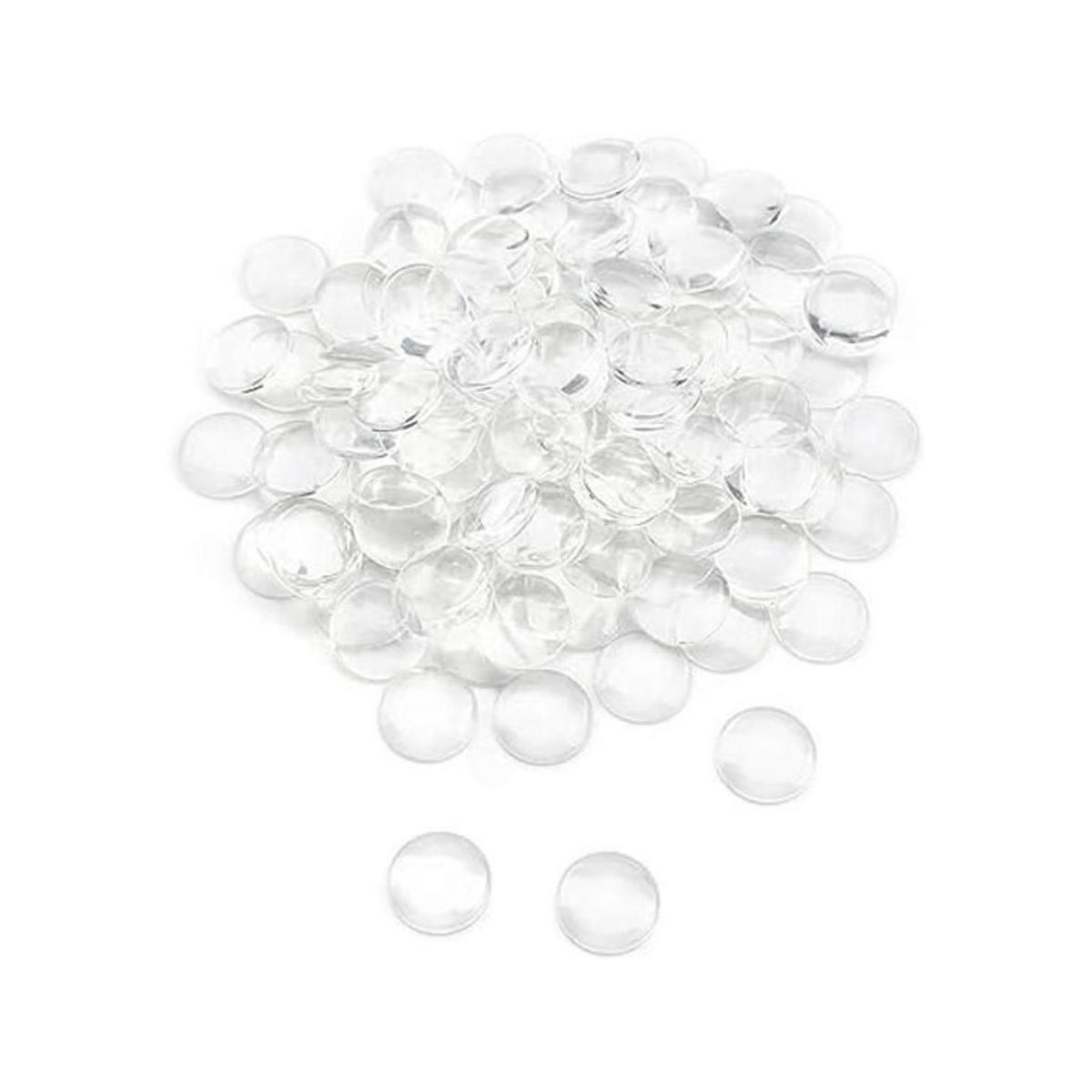 Foraineam 150 cabujones redondos de 1 pulgada de cristal