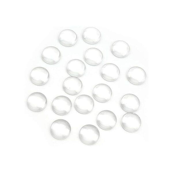 Foraineam 150 cabujones redondos de 1 pulgada de cristal_3