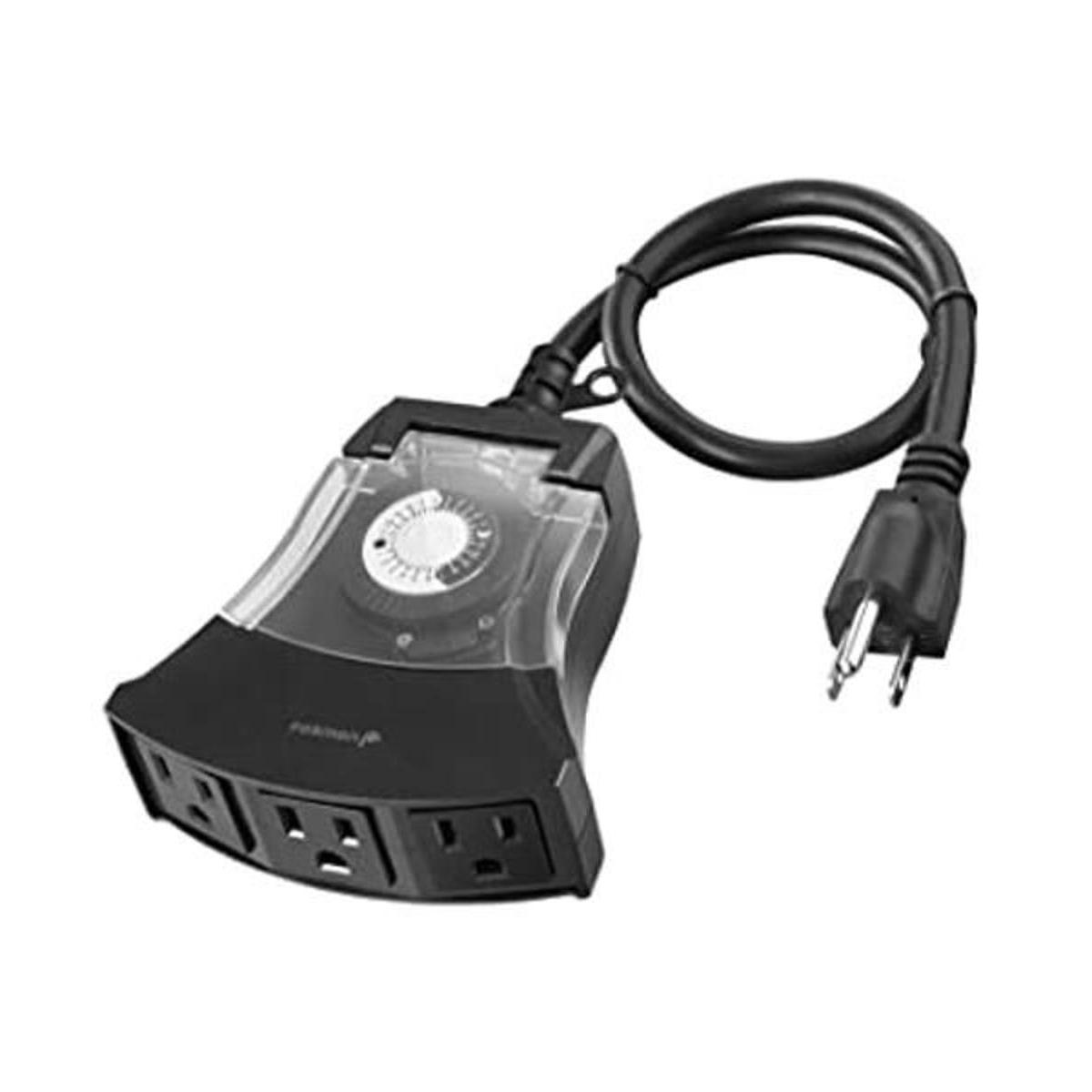 Fosmon Temporizador de 3 salidas para exteriores 15 A