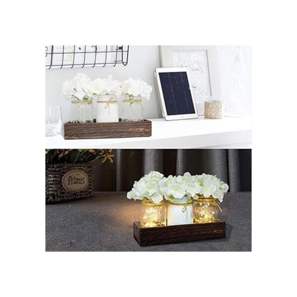 Fowecelt Luces de tarro Mason para decoración de mesa para
