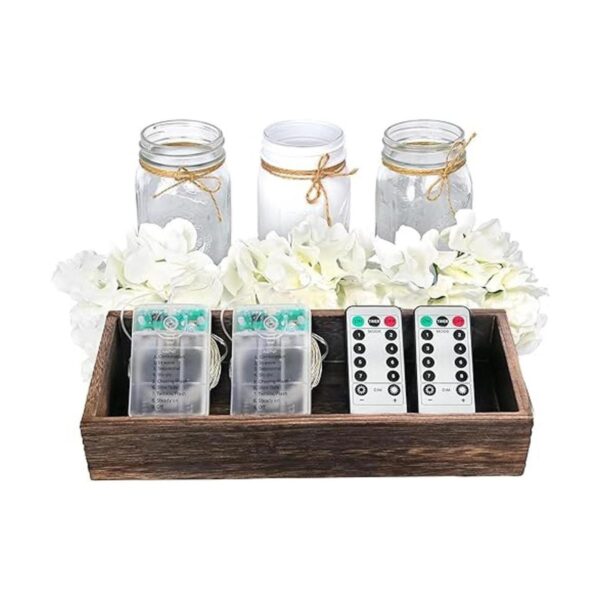 Fowecelt Luces de tarro Mason para decoración de mesa para