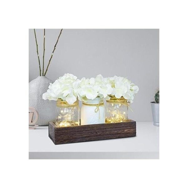 Fowecelt Luces de tarro Mason para decoración de mesa para