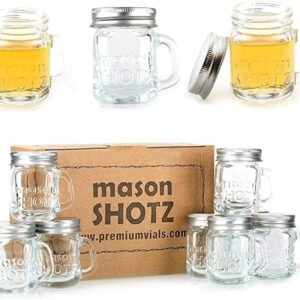 Frascos premium Mini Mason Jar vasos de chupito con