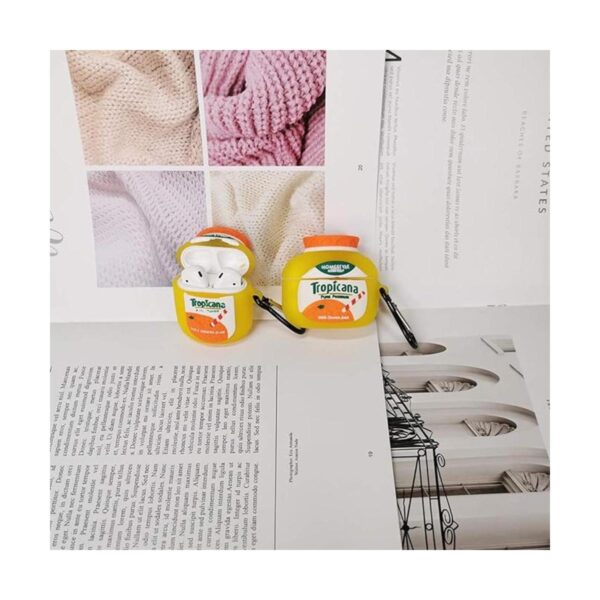 Funda compatible con AirPods de botella naranja 12 para_4