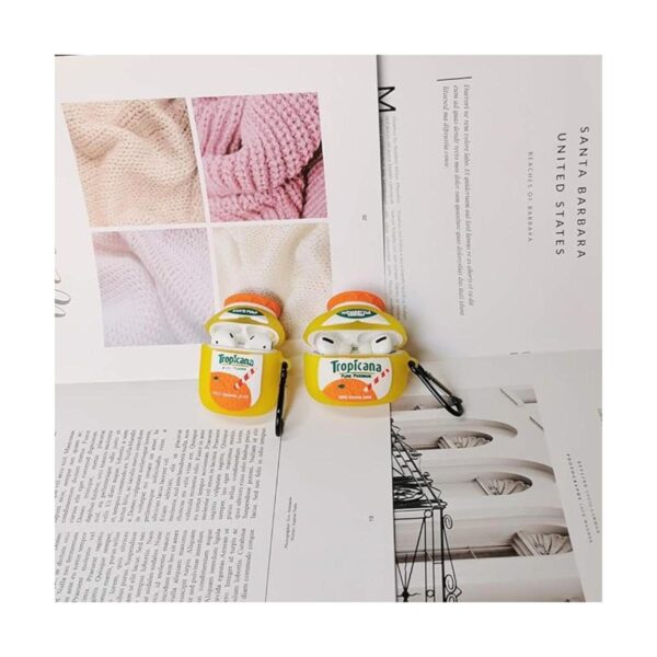 Funda compatible con AirPods de botella naranja 12 para_5
