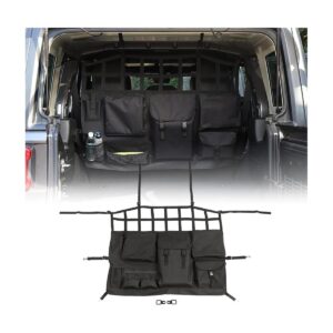 Funda de asiento trasero con red de carga barrera para_1