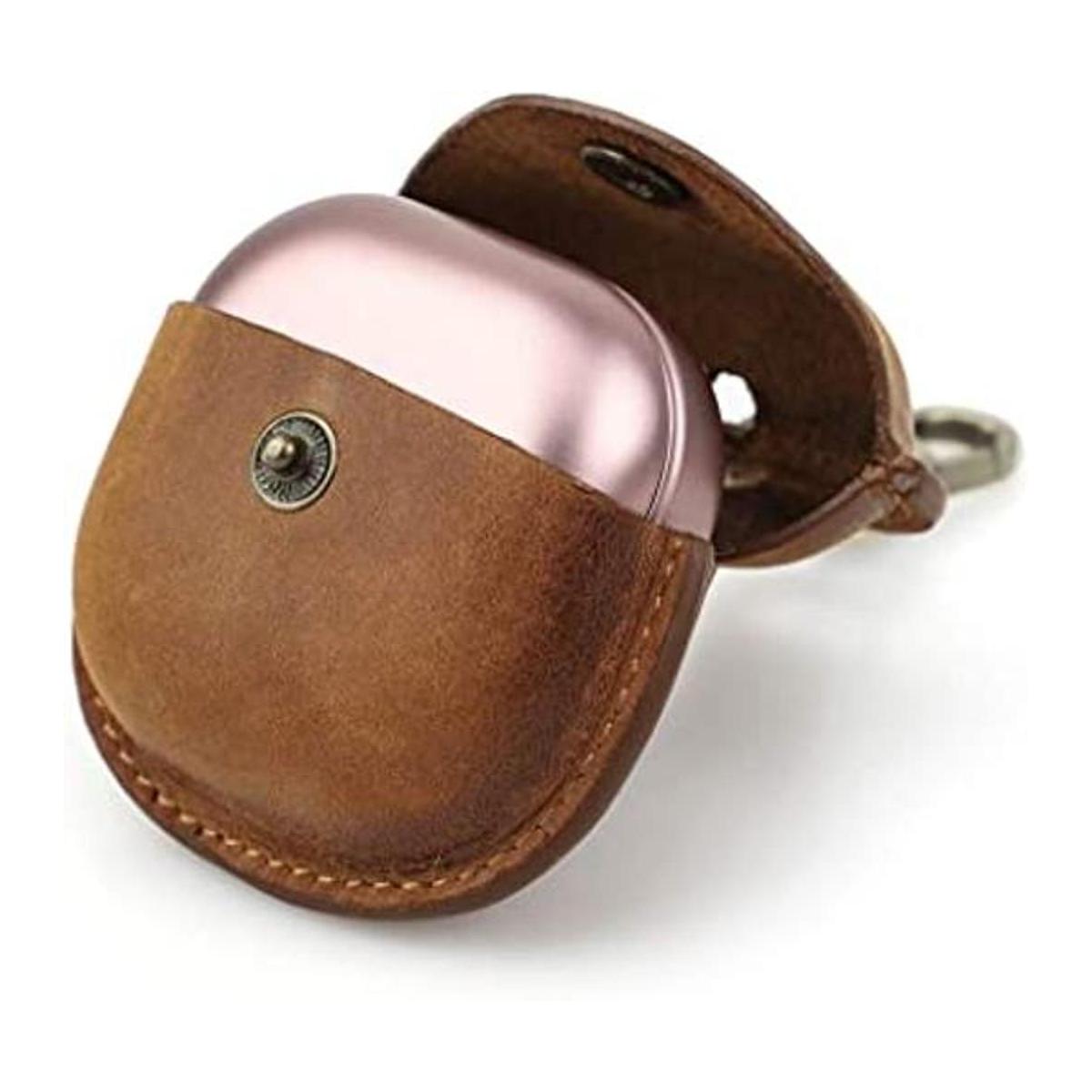 Funda de piel auténtica para Galaxy Buds Live Hiram Crazy