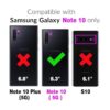 Funda de piel tipo cartera para Samsung Galaxy Note10 con_2