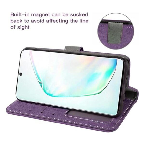 Funda de piel tipo cartera para Samsung Galaxy Note10 con_4