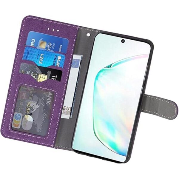 Funda de piel tipo cartera para Samsung Galaxy Note10 con_3