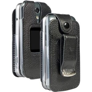 Funda para Jitterbug Flip2 Nakedcellphone piel vegana_1