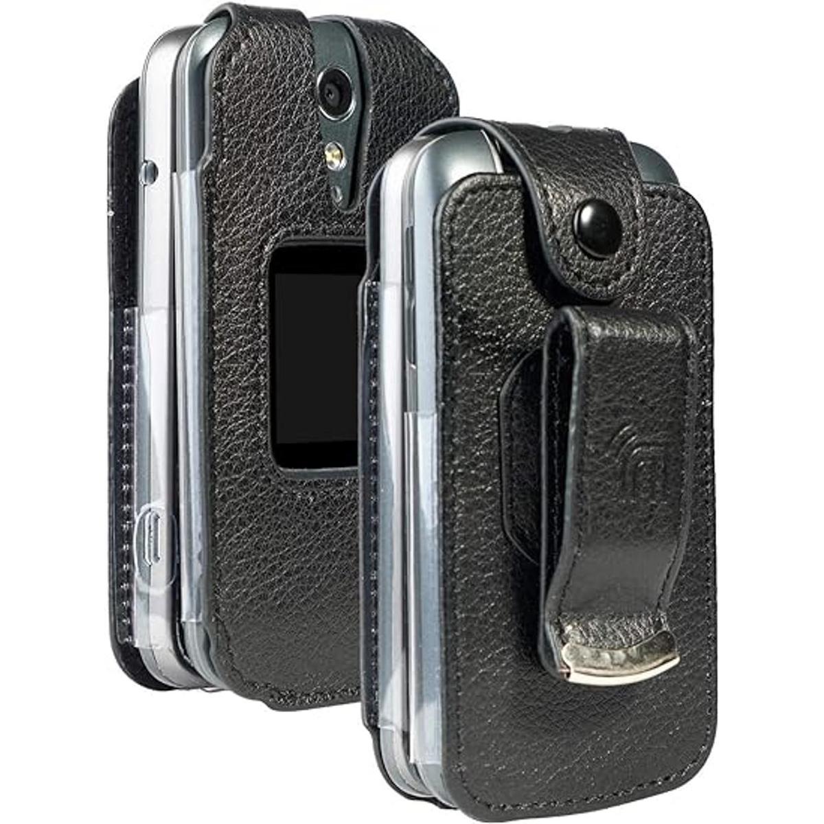 Funda para Jitterbug Flip2 Nakedcellphone piel vegana