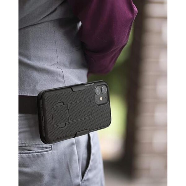 Funda para iPhone 12 con clip de cinturón de la serie_4