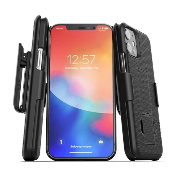 Funda para iPhone 12 con clip de cinturón de la serie_1