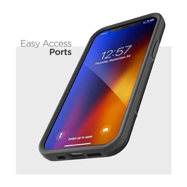 Funda protectora compatible con iPhone 12 con clip para_3