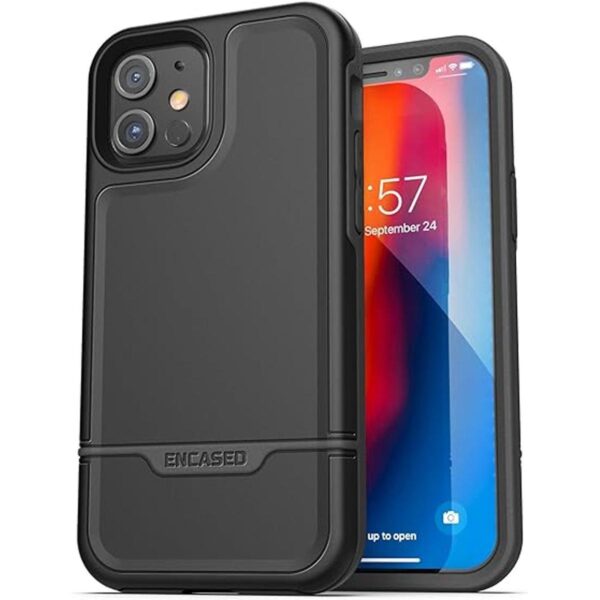 Funda protectora compatible con iPhone 12 con clip para_2