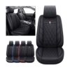 Fundas de asiento de cuero y ajuste universal para_1