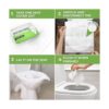 Fundas de asiento de inodoro de papel empotrables paquete
